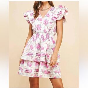 Pinch - Wafa Floral Print Mini Dress M